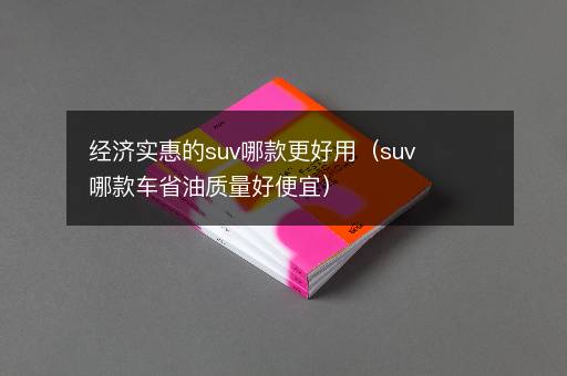 经济实惠的suv哪款更好用（suv哪款车省油质量好便宜）