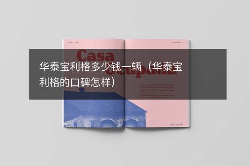 华泰宝利格多少钱一辆（华泰宝利格的口碑怎样）