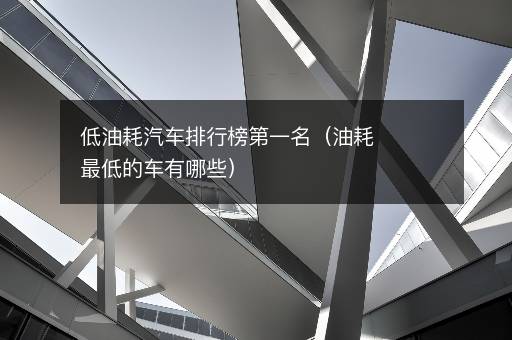 低油耗汽车排行榜第一名（油耗最低的车有哪些）