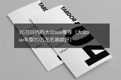 20万以内的大众suv推荐（大众suv车型20万左右哪款好）