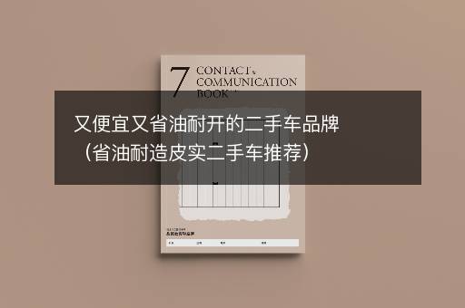 又便宜又省油耐开的二手车品牌（省油耐造皮实二手车推荐）